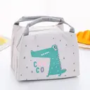 [CROC] Animal print insulated bag for children's meals. (Crocodile)