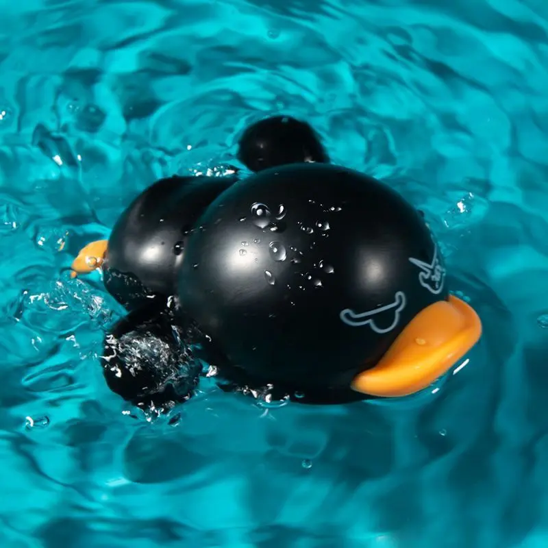 Plastic mechanical duck bath toy (Noir)