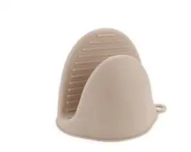 [BEIGE] Silicone oven mitt, 7 assorted colors. (Beige)