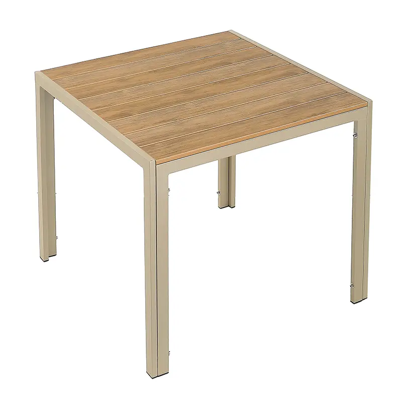 [MT8019] Square beige aluminum garden table