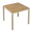 [MT8019] Square beige aluminum garden table