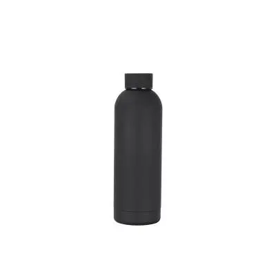 [NOIR] Thermos bouteille double paroi en inox isolé sous vide. 500ml. (Noir)