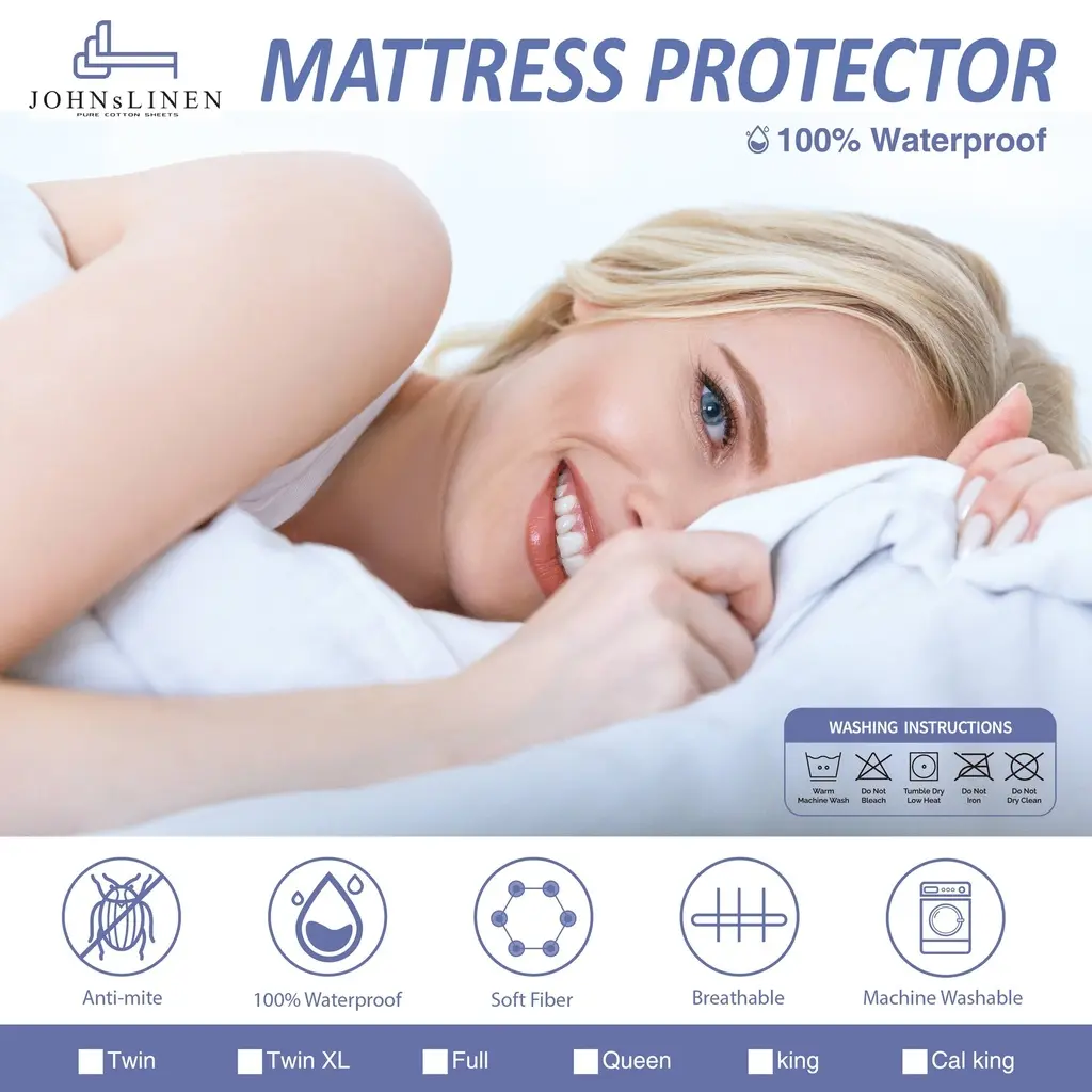 [90*200*30cm] Protege matelas Waterproof anti-acarien et respirant 30cm (90*200cm)
