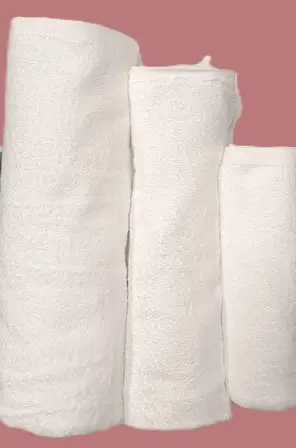 [BLANC 50*100] Serviette de bain (50 x 100 cm, Blanc)