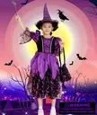[23H812-110] Halloween Witch Costume (110cm/5 ans)
