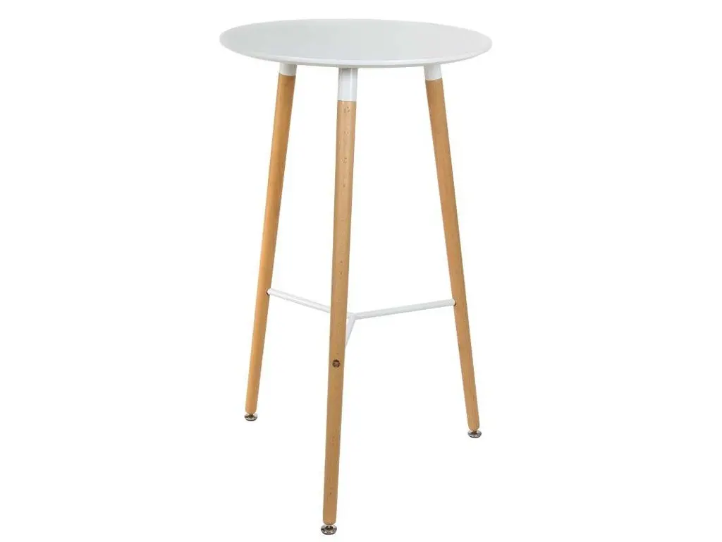 [DLT-S035N] OSCAR high round wooden table (Noir)