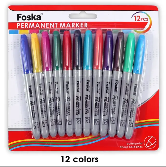 [STA0003] 12 COLORS MARKER FOSKA