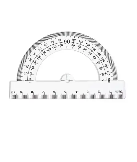 [STA0041] RAPPORTEUR 180° + REGLE 10CM PLASTIQUE