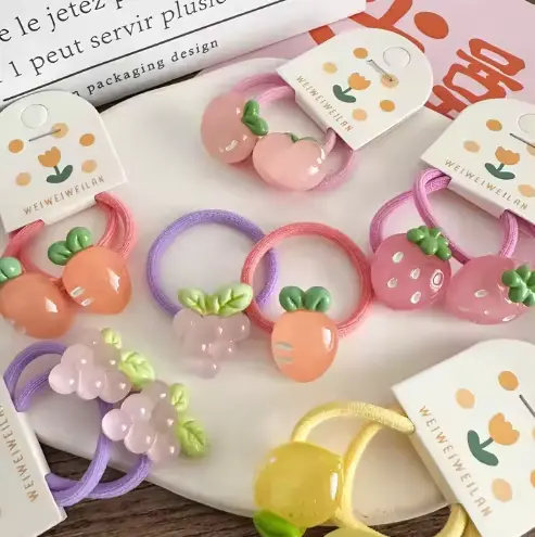 [BEU0012] Elastiques fruits enfants