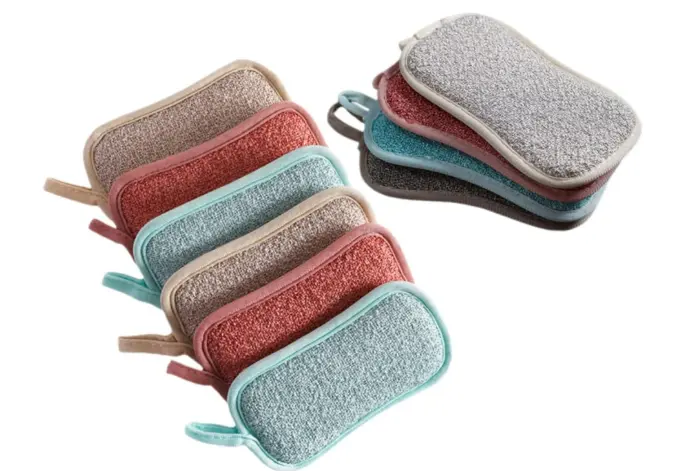 [CLN0010] EPONGE VAISSELLE COTON PACK5