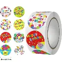 [KB0007] Birthday stickers (25mm 500pcs)