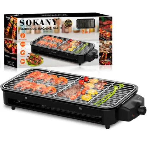[SK-6112] 2 in 1 electric barbecue