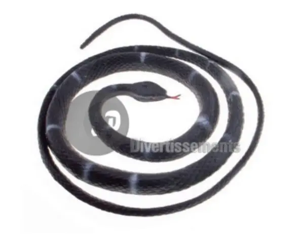 [54288 ZT] Serpent vipère noir gris 80cm 