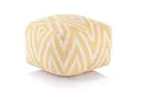 [CAS005528-000000-0000DT ZT] Yellow Kilim Cube Pouf