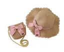 [CZ37 ZT] ENSEMBLE sac à main et chapeau 52 cm pour fille