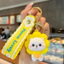 [BRL205 ZT] Porte-clés lion floral jaune BRL205