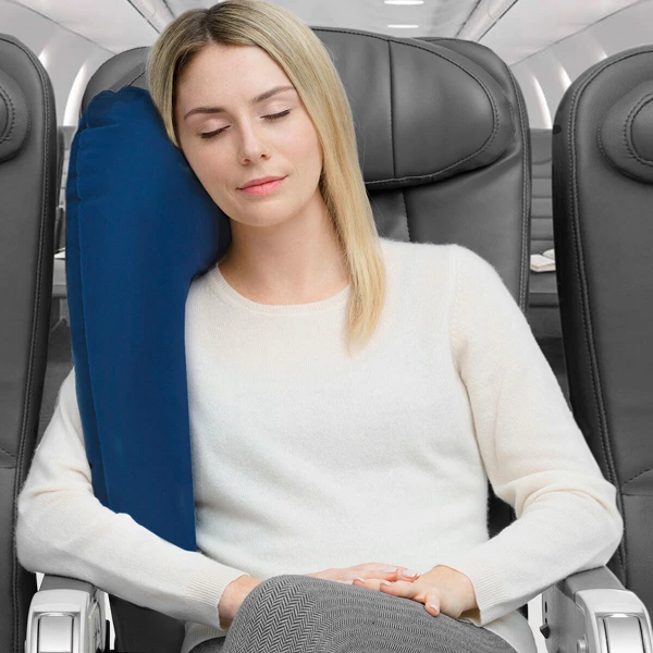 Oreiller de Voyage Gonflable avec Support pour Siè
