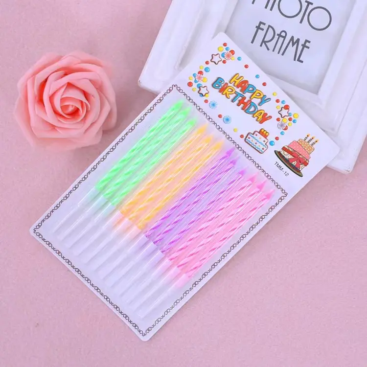 [BOUGIEFLUO] 12 Bougies Fluo