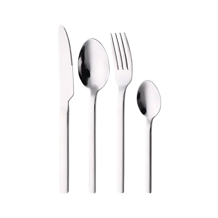 16 Contemporary stainless steel covers with straight and pure lines.