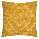 [172462R] Coussin tuft inca oc 40x40, ocre