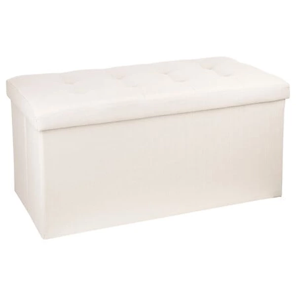 Beige lysandre double foldable pouf
