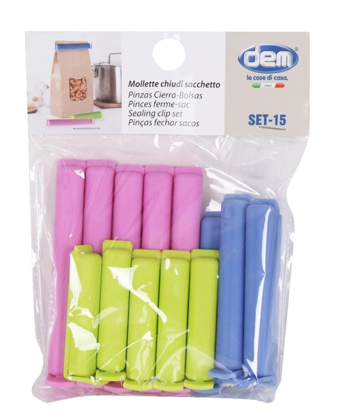 [BY01019973085] Lot de 15 Pince de fermeture de sac