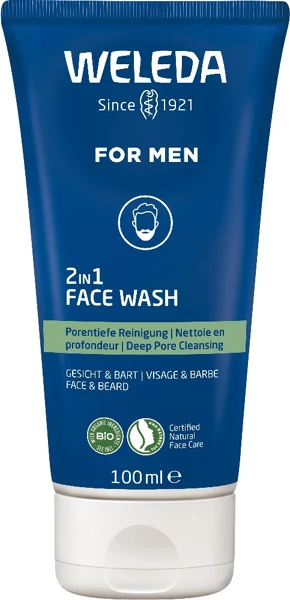 [9098793] Weleda nettoyant visage 2en1 homme, tube 100 ml