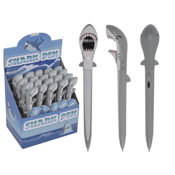 [29/2767] Stylo à bille, requin, 18,5 cm.