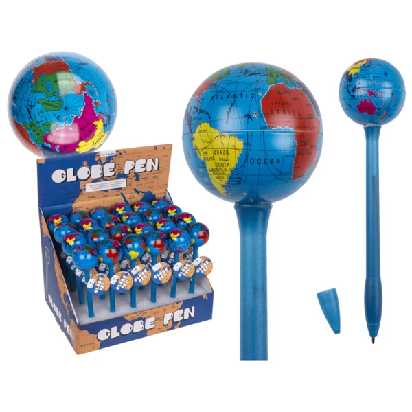 [29/2928] Stylo bille, globe, env.17,5 cm
