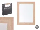 [22040] Miroir 38x48 cadre brun naturel