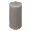 [103115] Olia gray round candle 6.8x14, gray
