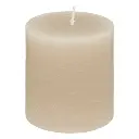 [123067] Round candle olia tp 6.7x7, taupe