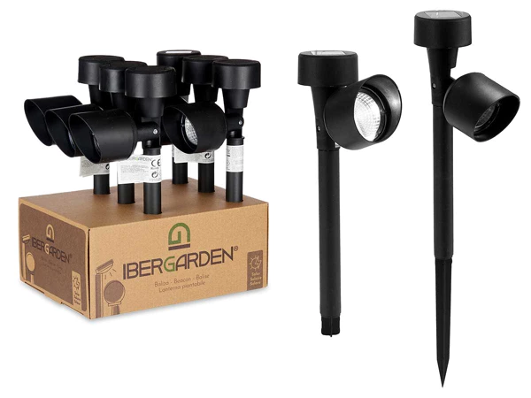 [28622] Articulated black plastic solar beacon