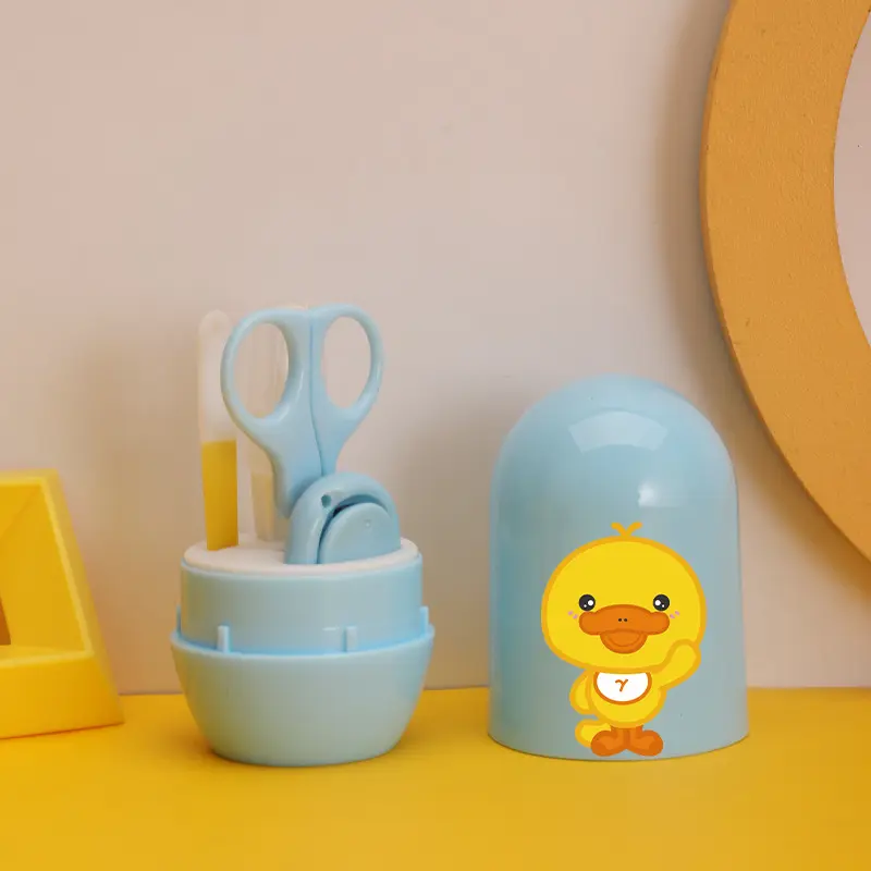 [YY-018/bleu] Adorable kit manucure Canard bleu pour les petits.