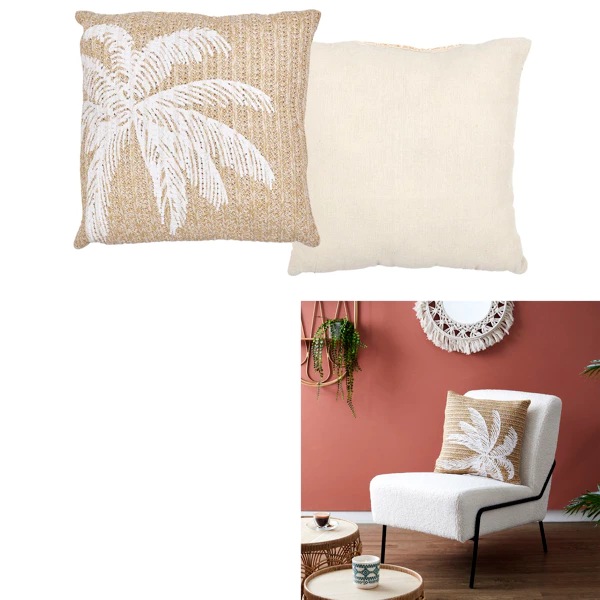 [TX0294] Coussin palmier 40x40cm