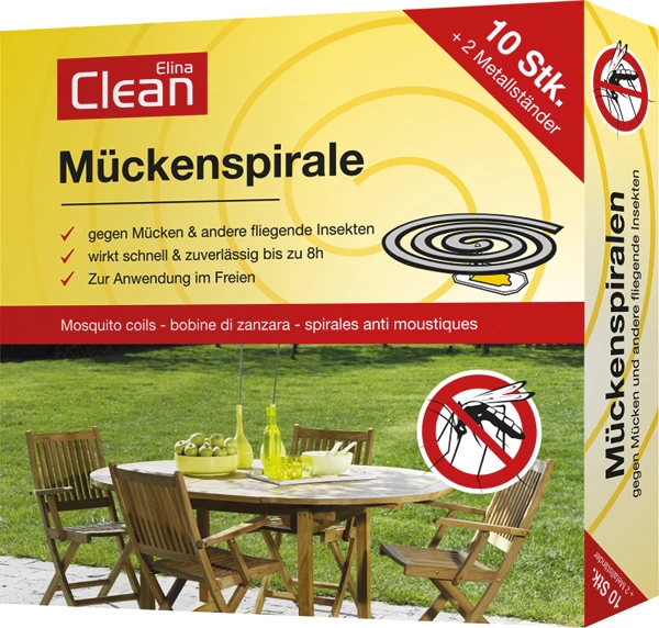 Mosquito coil 10 with 2 metal supports
