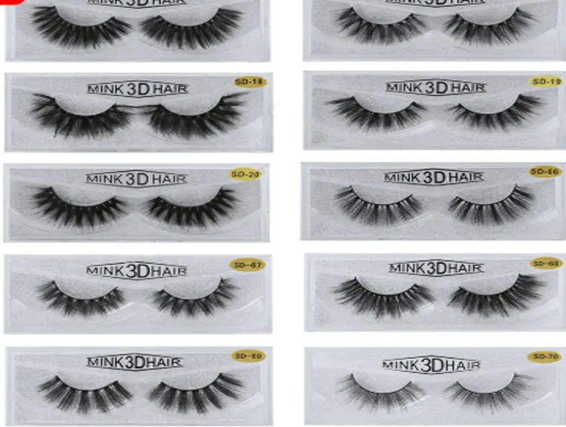 [BEU0020] Black self-adhesive eyelashes