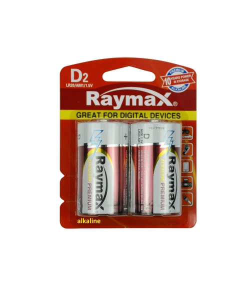 [12007] Batterie raymax d/lr20, 2 pièces Alkaline
