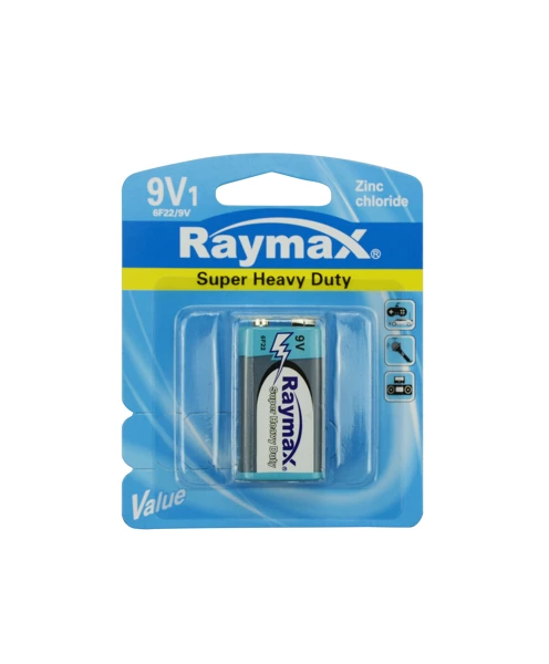 [12004] Batterie raymax 9V 6f22p zinc