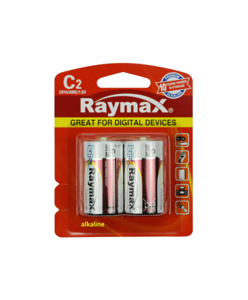 [12005] Batterie raymax c/lr14 2 pièces Alkaline