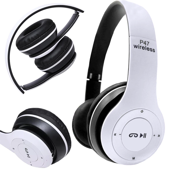 [04110-B] P47 wireless headset bluetooth microphone mp3