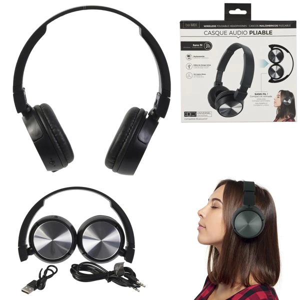 [HT1907] Casque bluetooth pliable
