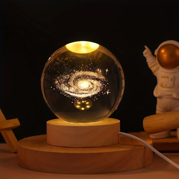 [UJA5534-01] Modern crystal ball table lamp