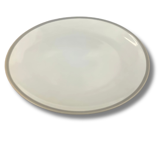 Assiette blanc- gris 10.5"/27cm