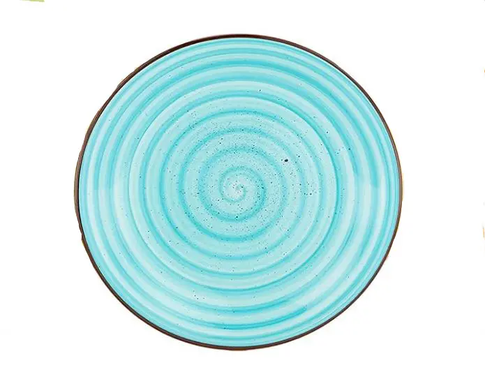 [cm27] ASSIETTE  TURQUOISE  (10.5"/27 cm)
