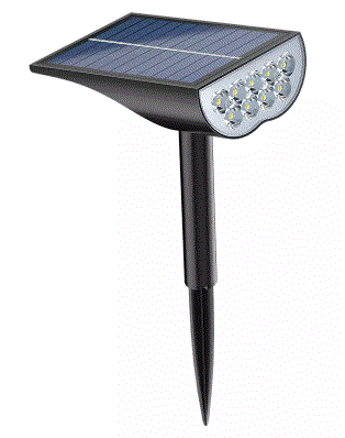 [SL-503 CHAUD] PROJECTEUR 9LED JARDIN BLANC-CHAUD