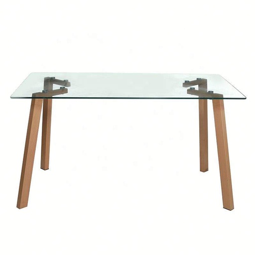 [DLT-G014] Table OCTAVE en verre rectangulaire - 6 personnes