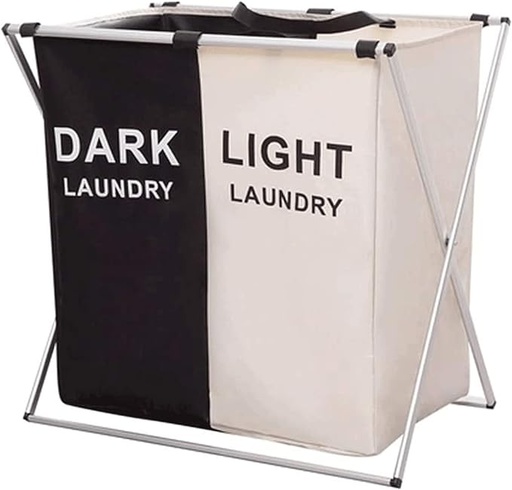 [Laundrybin] Foldable laundry basket with 2 compartments