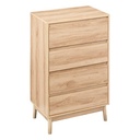 Commode 4 tiroirs Abana beige