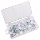 Un jeu de colliers à visser pour tuyaux et tuyaux 